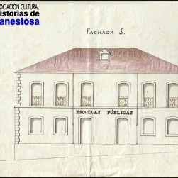 03-Lanestosa - Plano de la fachada de las escuelas, finales del s.XIX